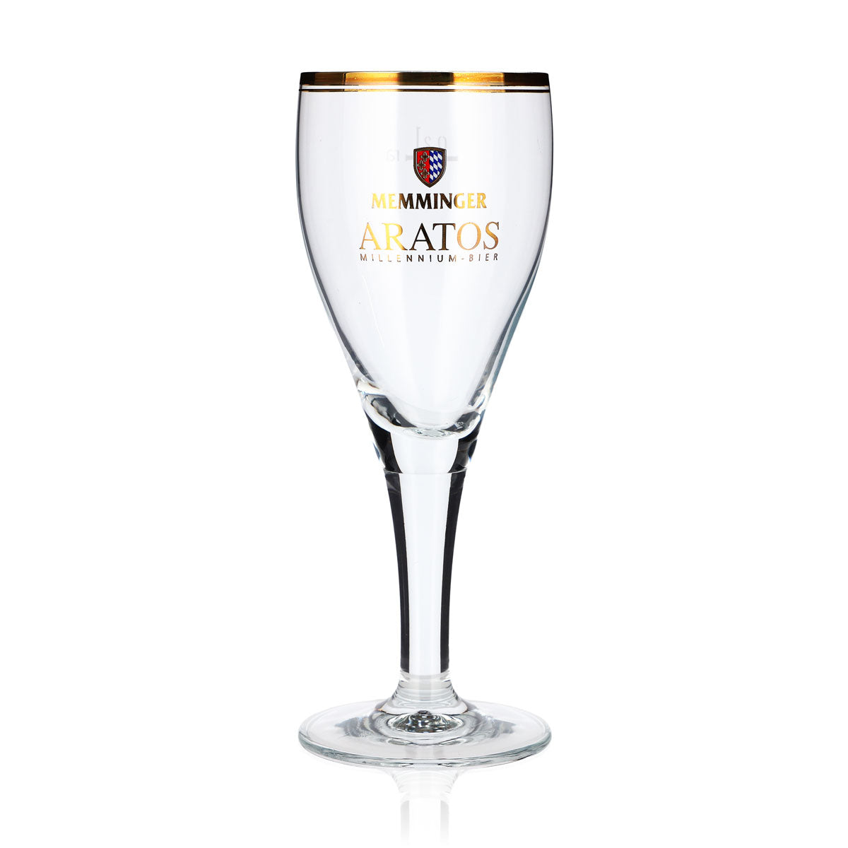 6 Memminger Beer Glasses, 0.2 L, Gold-Rimmed Rastal Harzer (Set of 6) – View 2