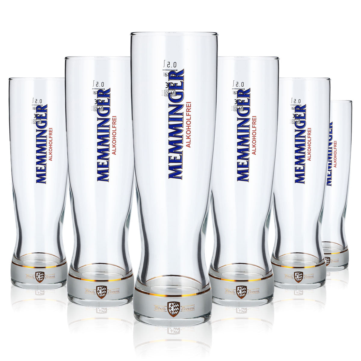 6 Memminger Beer Glasses, 0.5 L, Rastal Focus Beer Glasses, Willibecher (Set of 6)