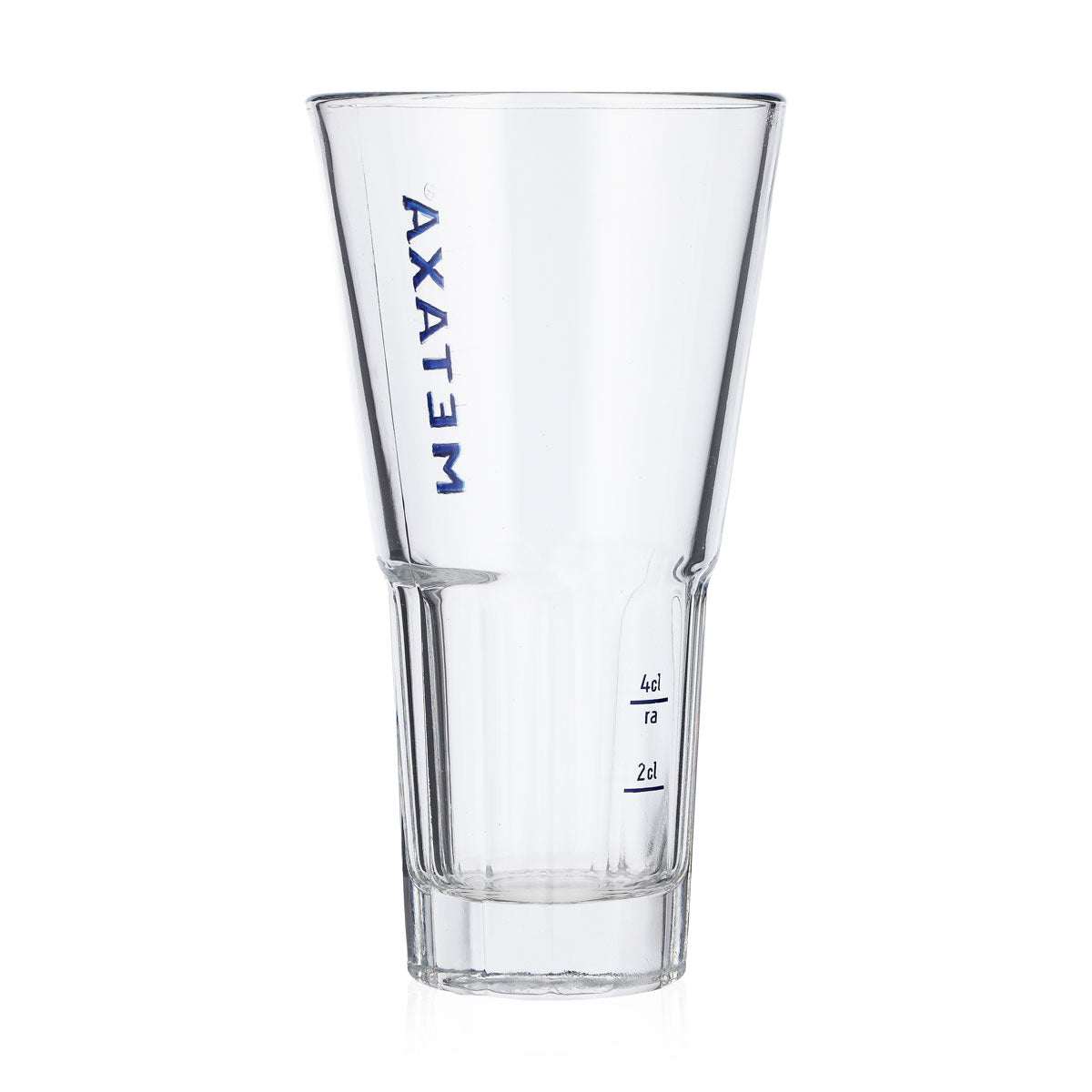 6x Metaxa brandy glass 0.35l blue lettering long drink glass relief Rastal – View 4