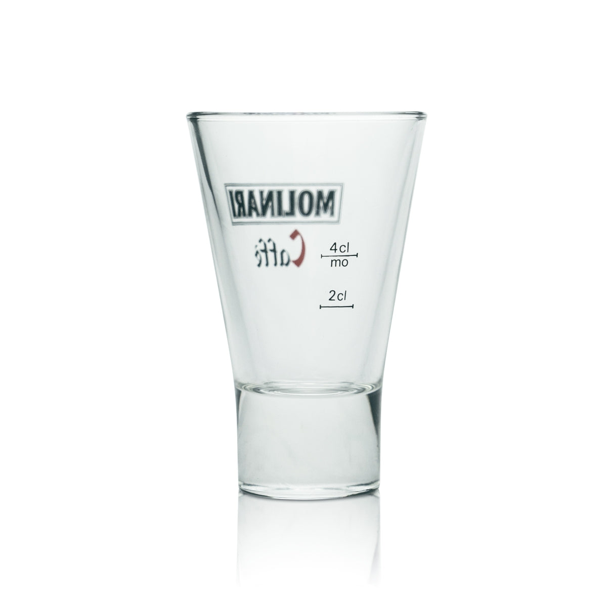 6x Molinari Glass 0.13l Tumbler Caffe Sambuca Gastro Calibrated Short Shot Glass – View 3