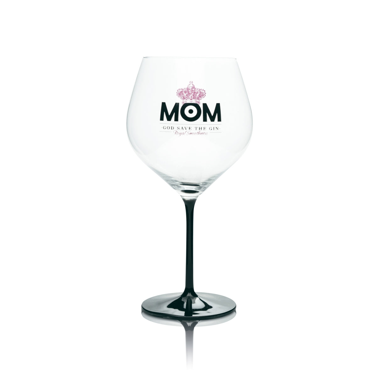 6x MOM Gin Glass 0.75l Balloon Glasses Ritzenhoff Black Stem Pink London Bar – View 2