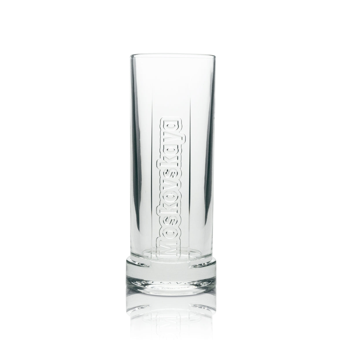 6x Moskovskaya Vodka Long Drink Glass with Relief Design, 300 ml, Rastal – View 2