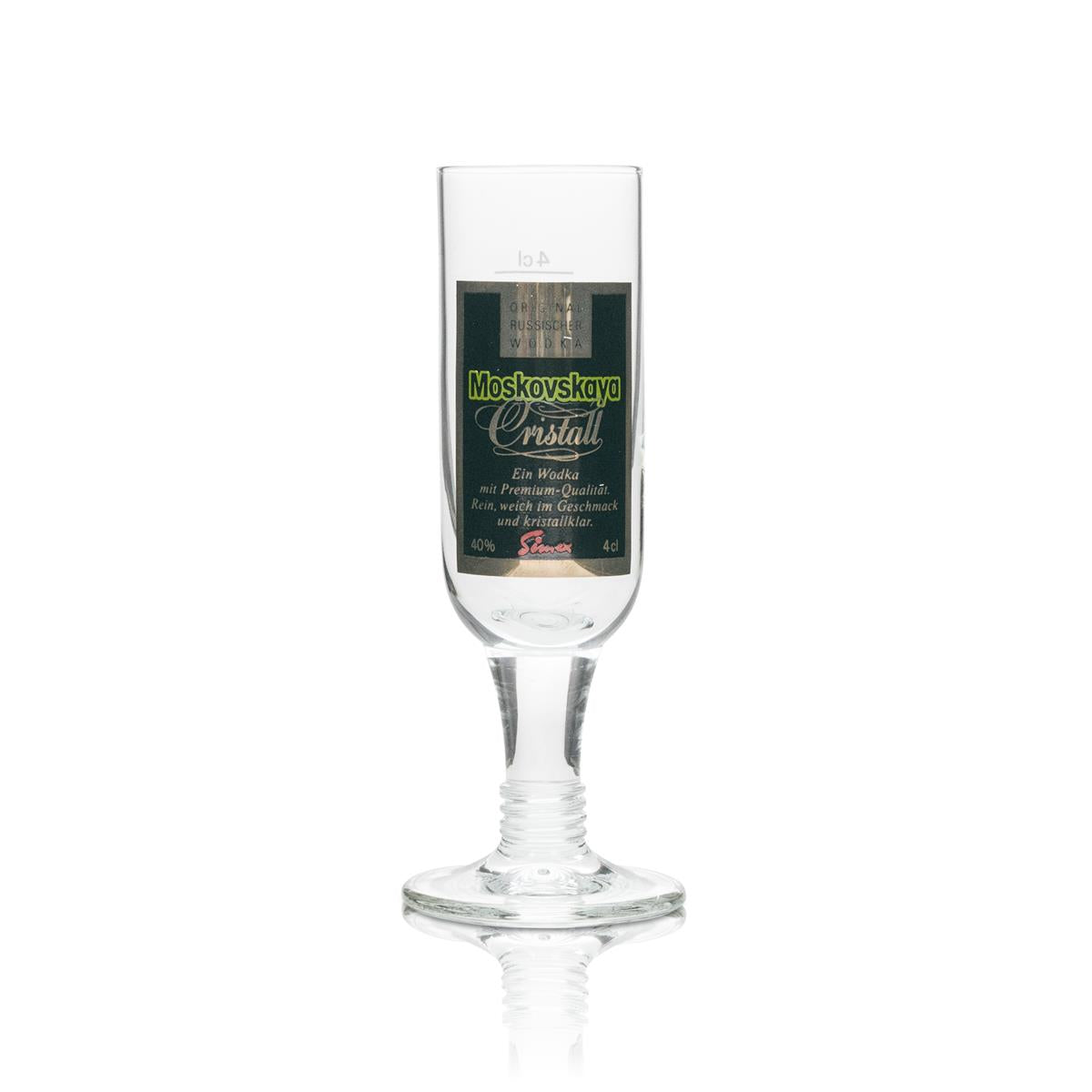 6x Moskovskaya Vodka Glass Shot 4cl Cristall – View 2