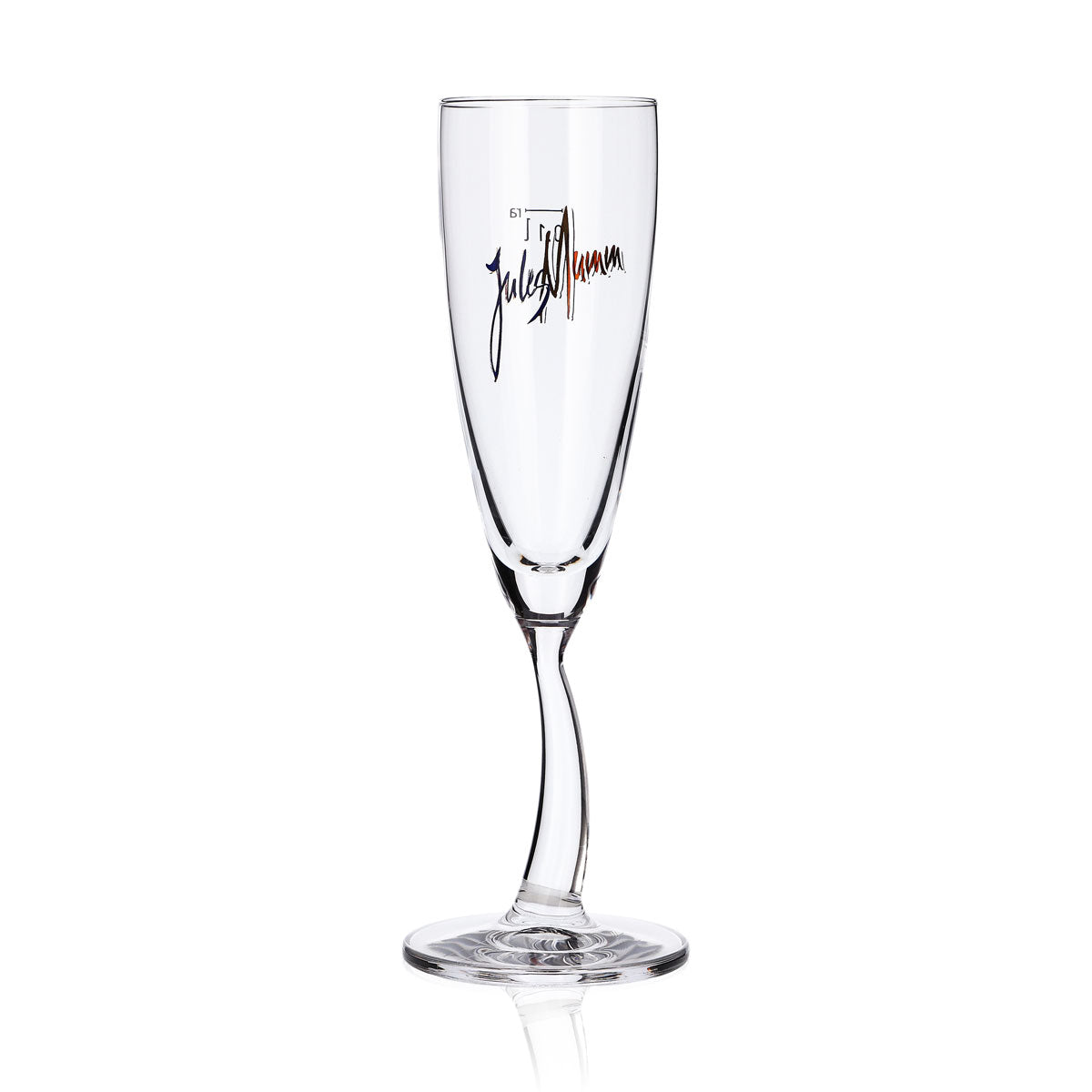 6x Mumm Jules Sparkling Wine Glass 0.1l Sparkling Wine Goblet Designer Glass Curved Stem Rastal – View 2