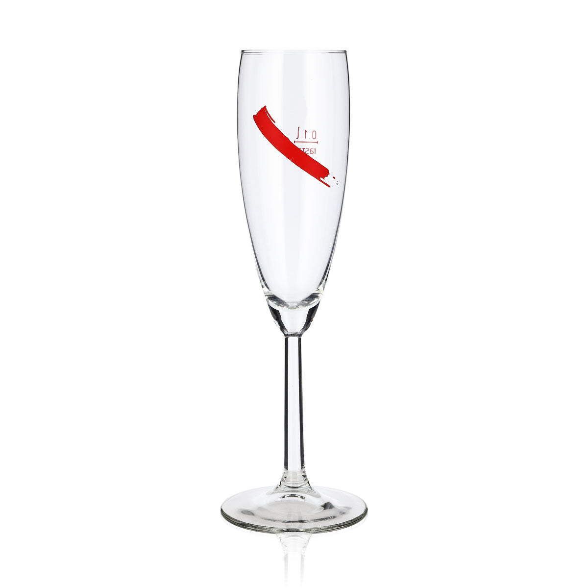 6 Mumm Champagne Glasses, 0.1 L, Angled Logo, Red, Magnum Rastal (Set of 6) – View 2