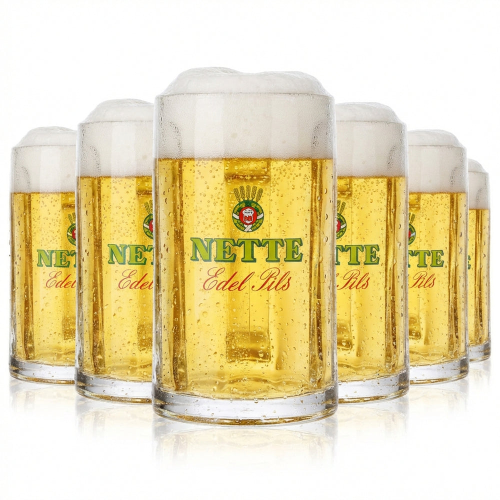 6x Nice Beer Glass Seidel Beer Glasses 0.3l Mug Glückauf Rastal Glückauf