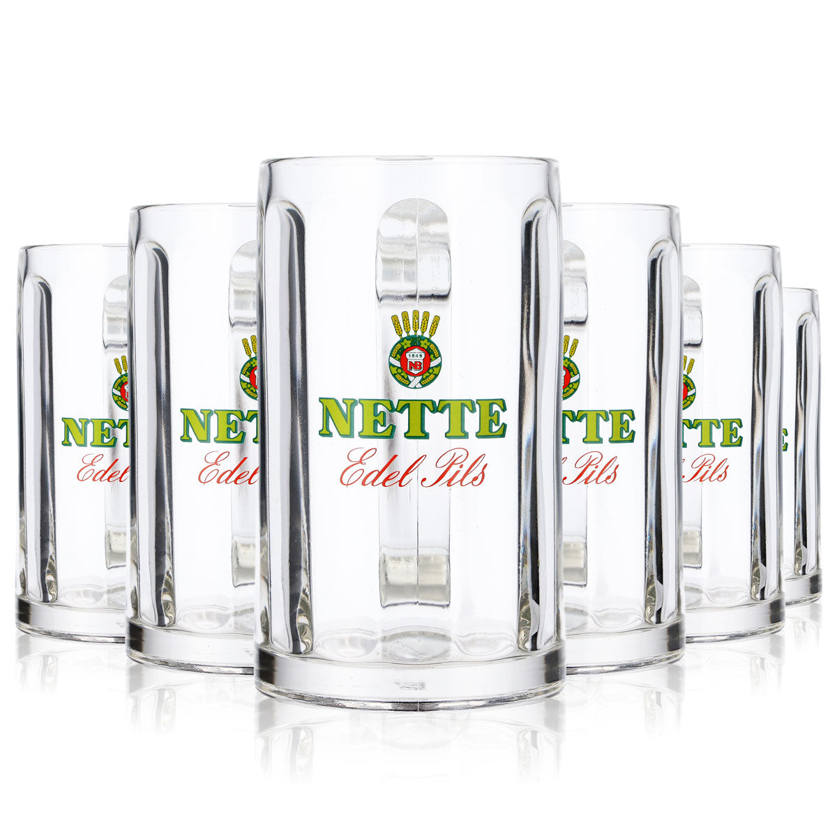 6x Nice Beer Glass Seidel Beer Glasses 0.3l Mug Glückauf Rastal Glückauf – View 7