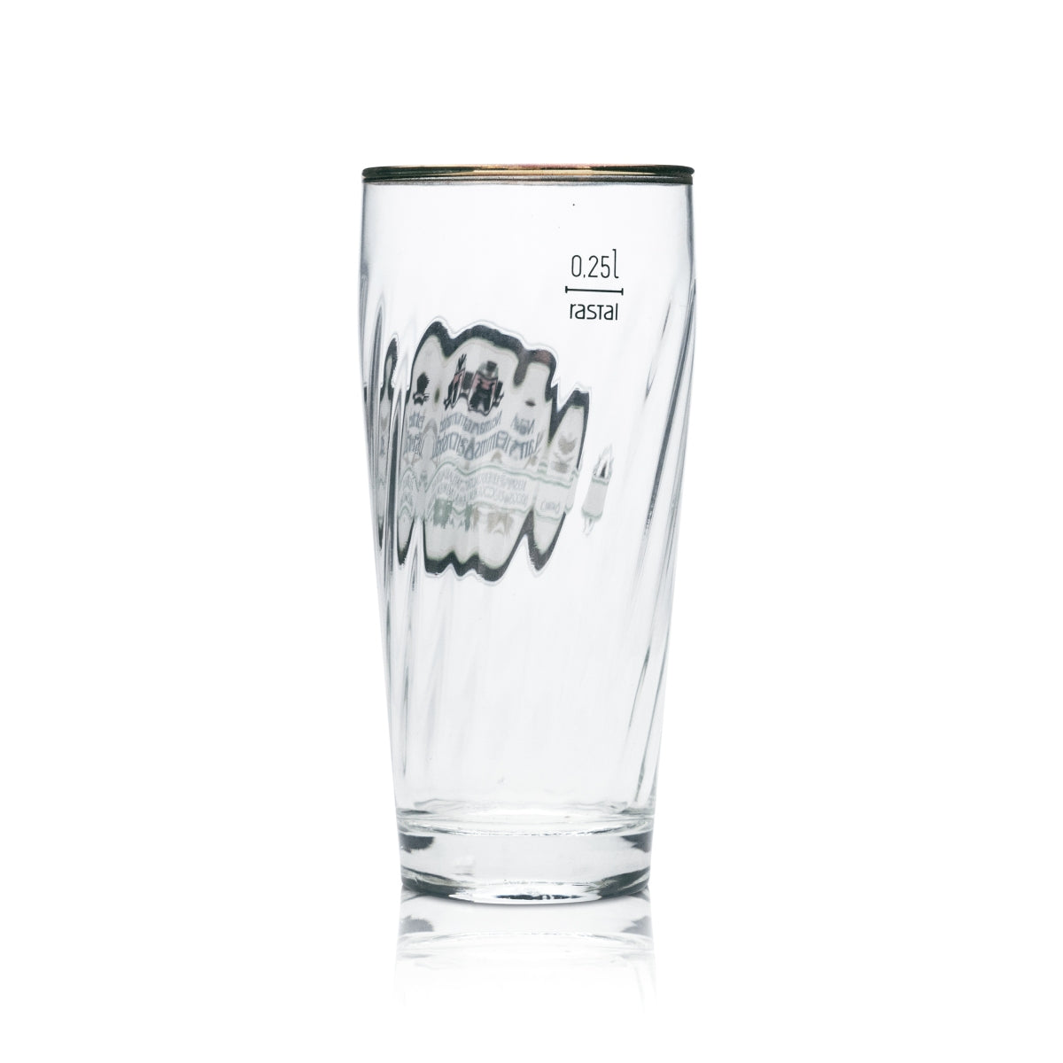 6x Neumarkter Lammsbräu beer glass, 0.25 l mug with gold rim, brewery glasses, catering – View 3