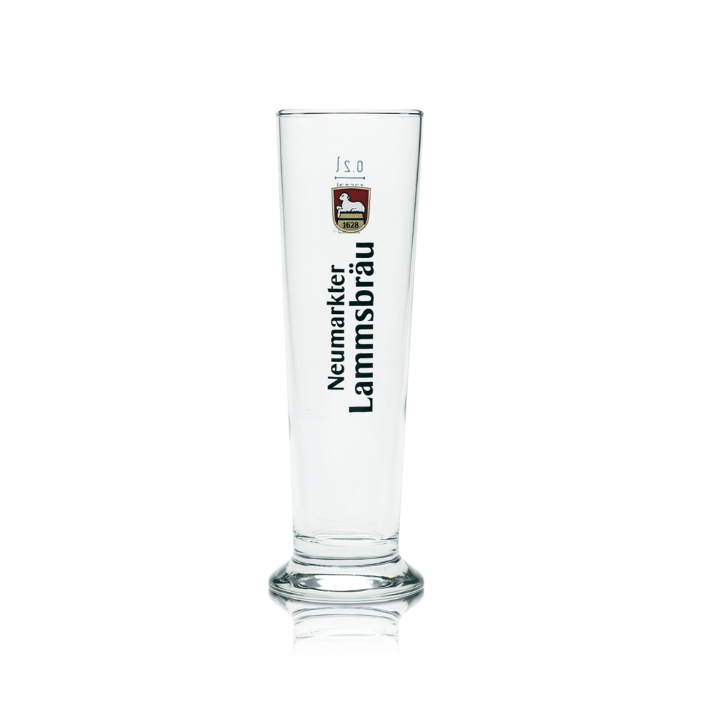 6x Neumarkter Lammsbräu beer glass 0.2l tall glass Brewery glasses Beer mug