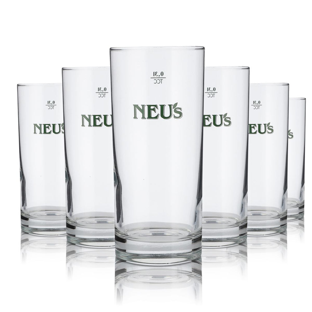 6x Neus glass 0.3l bar tumbler drinking glass set juice mineral water soda