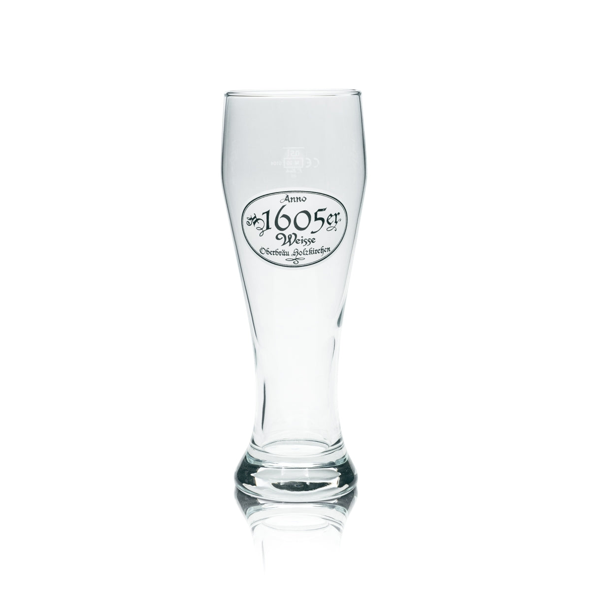 6x Oberbräu beer glass 0.5l 1605er white glasses white yeast wheat beer Holzkirchen – View 2