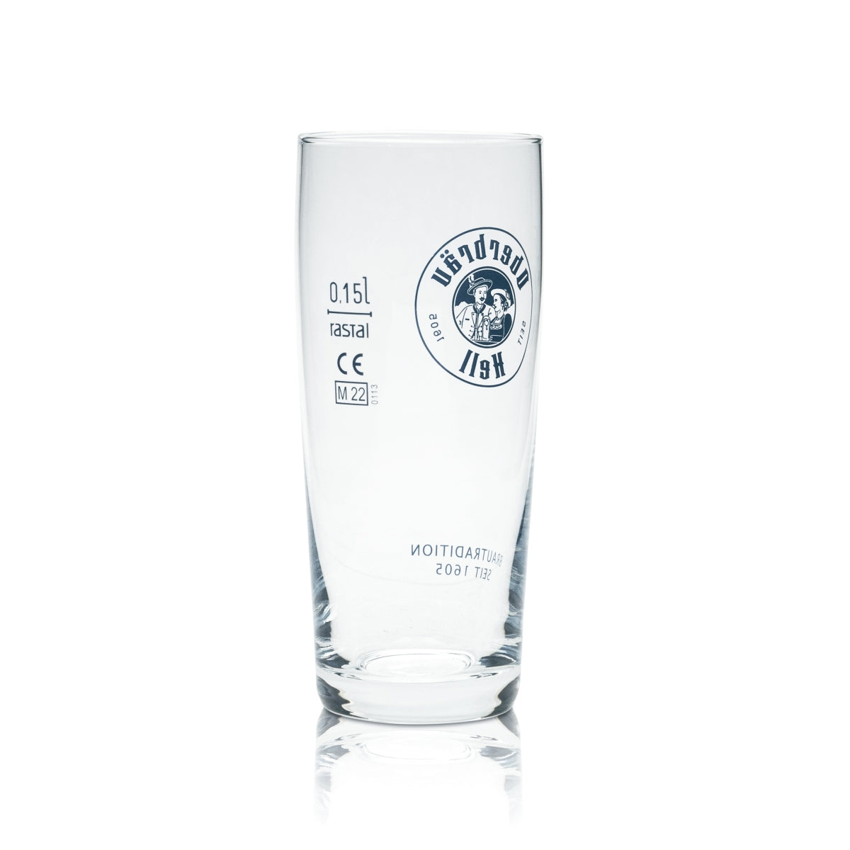 6x Oberbräu Light Beer Glass 0.15l Willi Becher Glasses Tasting Beer Bar – View 3