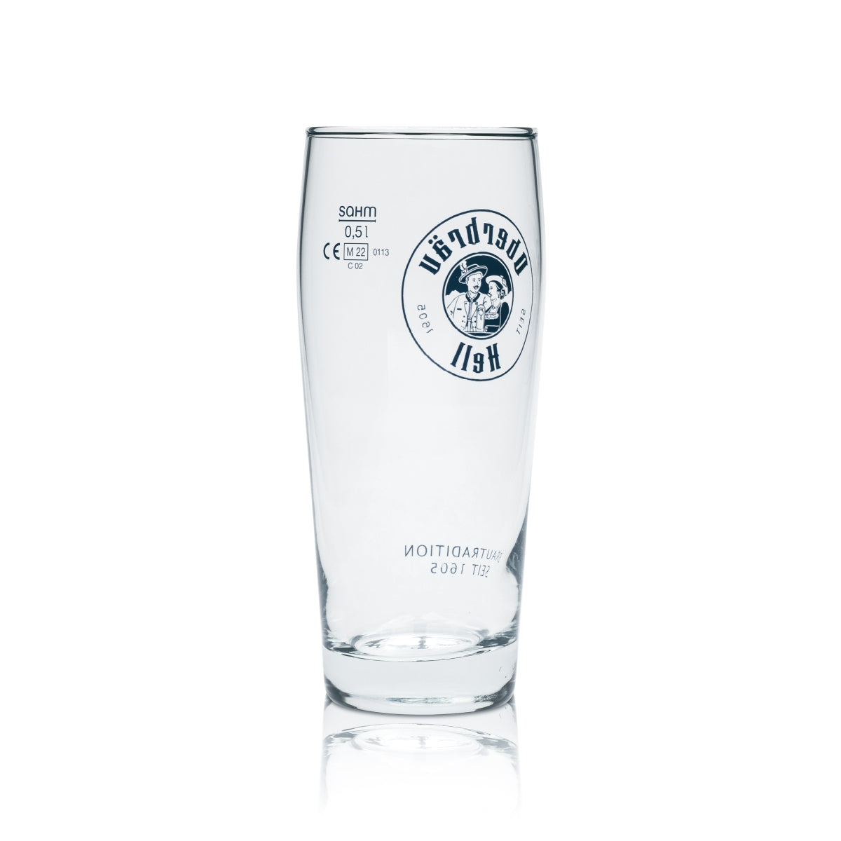 6x Oberbräu Light Beer Glass 0.5l Willi Beaker Tumbler Bar Glasses Brewery Beer – View 3