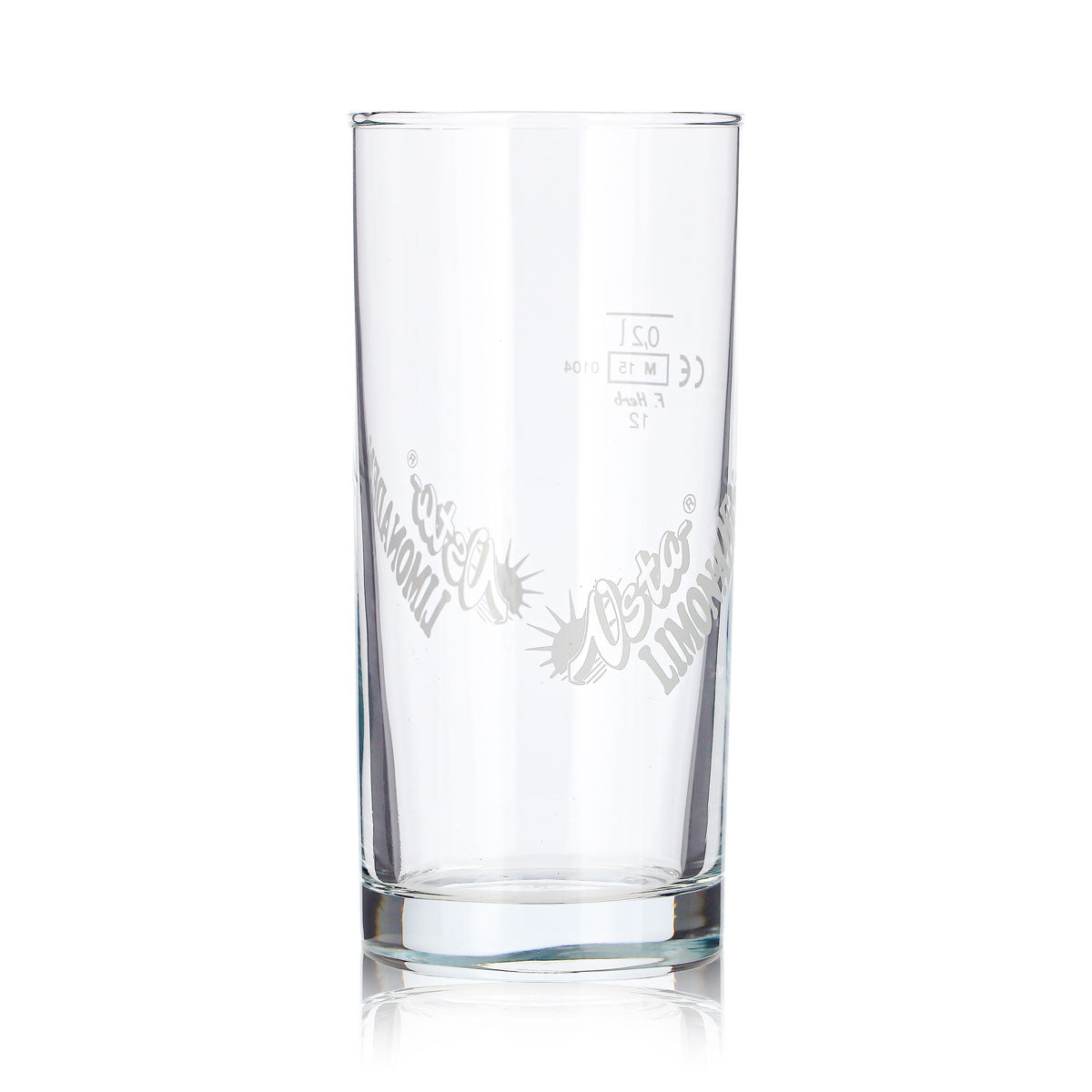 6 Osta Juice Glass Cups, 0.2 L, White Osta Logo, Osta Lemonades – View 4