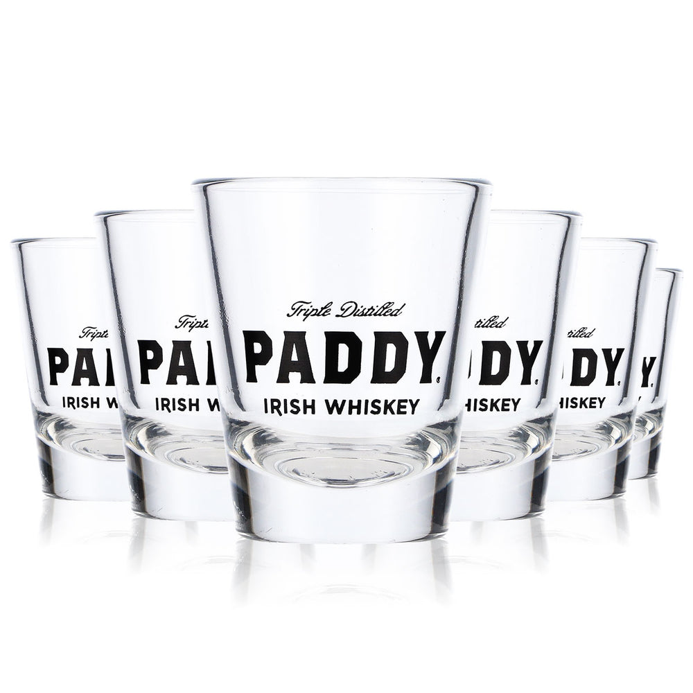 6x Paddy Whiskey Glass Shot Glass Stamper Whiskey Glass Short 0.052l