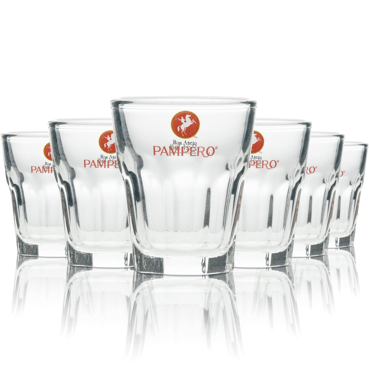 6x Pampero Rum Shot Glasses 2cl