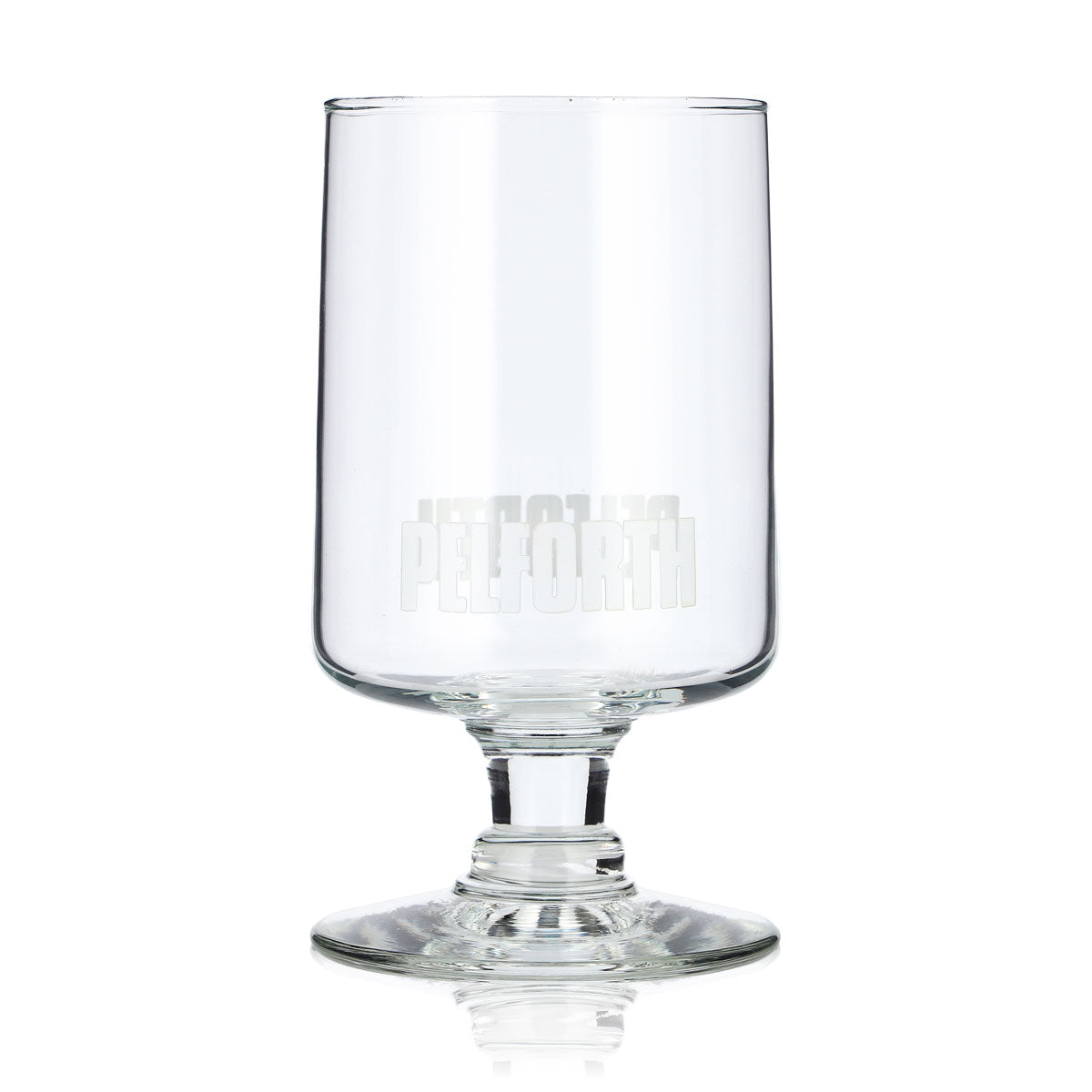 6 Pelforth Beer Glasses, 0.34 L, Goblet-Shaped, White Logo – View 2