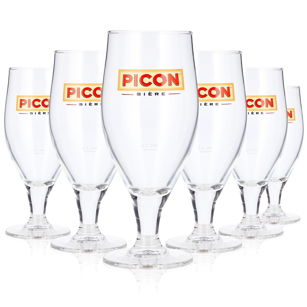 6 Picon Beer Glasses (Set of 6)