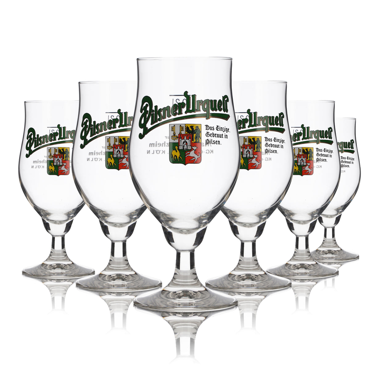 6x Pilsner Urquell Glass 0.2l Goblet Pilstulpe Original Pilsen Glass Set Brewery – View 5