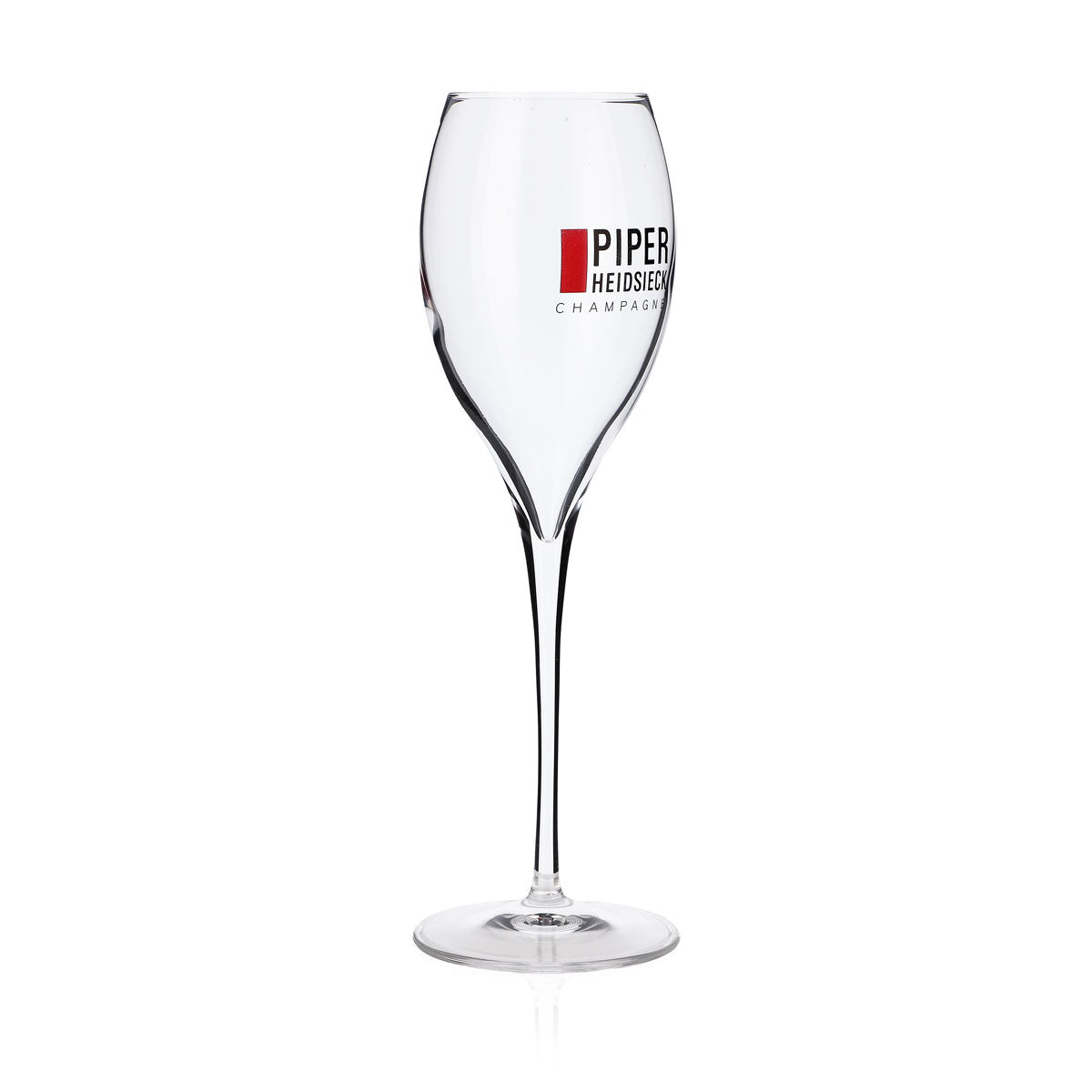 6x Piper-Heidsieck glass champagne flutes, 0.17 l, red rectangle, Lehmann Opale 17 – View 3