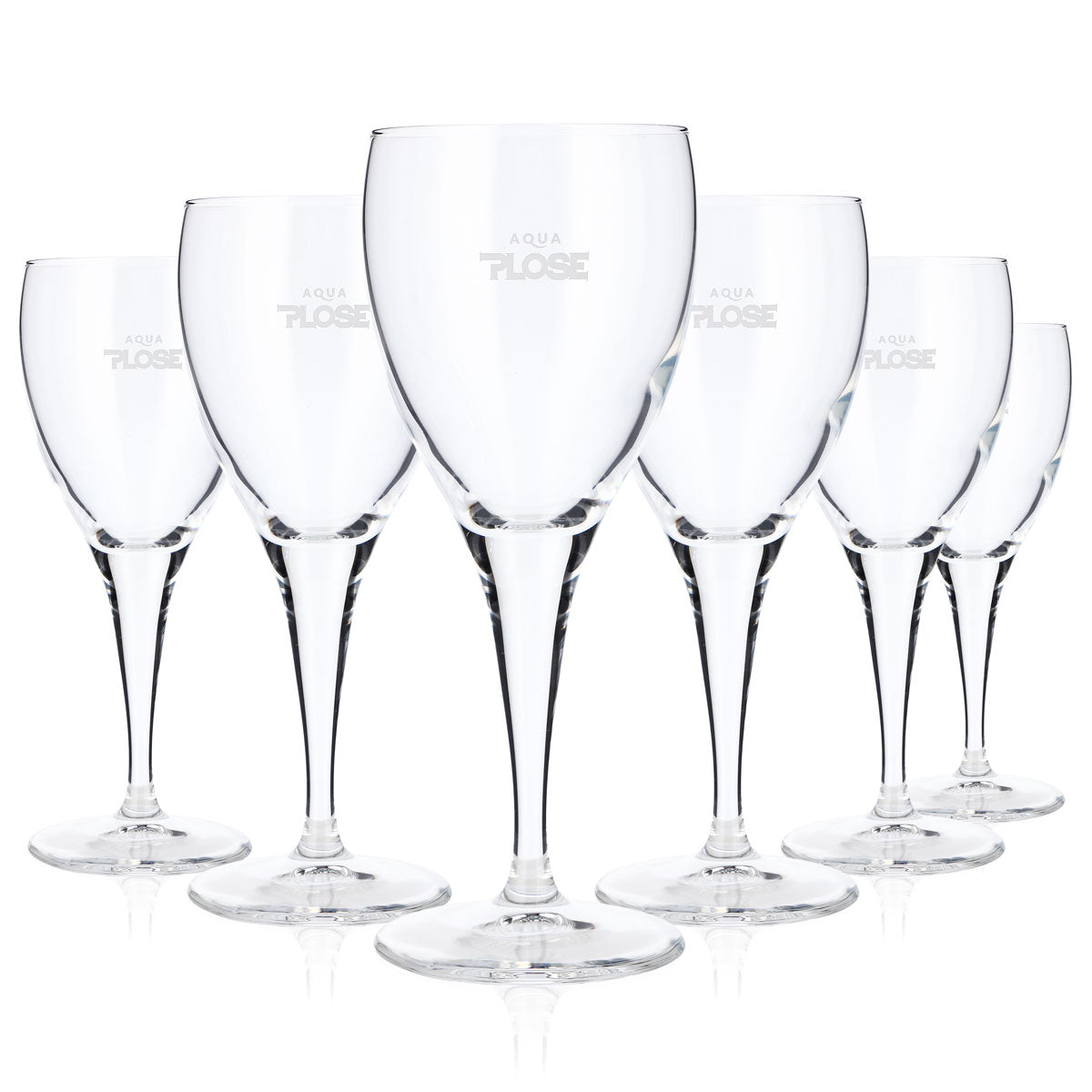 6x Plose water glass 0.23 l Goblet glasses Satin-finished logo None – View 5