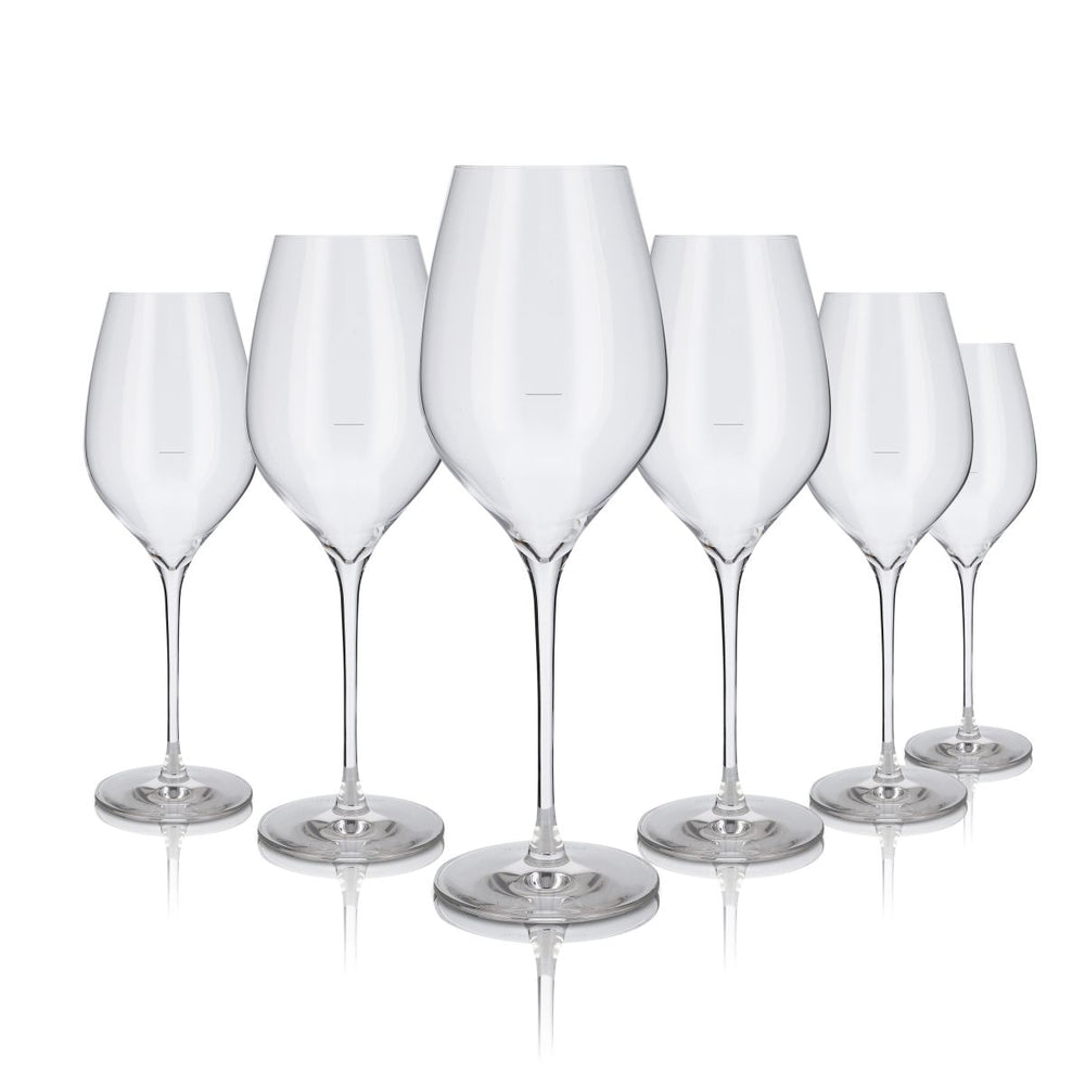 6x Pol Roger champagne glass 0.3l goblet flute stemmed glass champagne aperitif glasses set