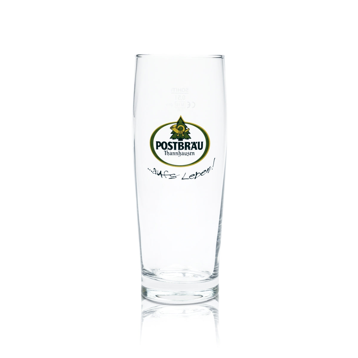 6x Postbräu Thannhausen beer glass 0.5l Willi Becher Trumpf glasses Brewery Beer – View 2