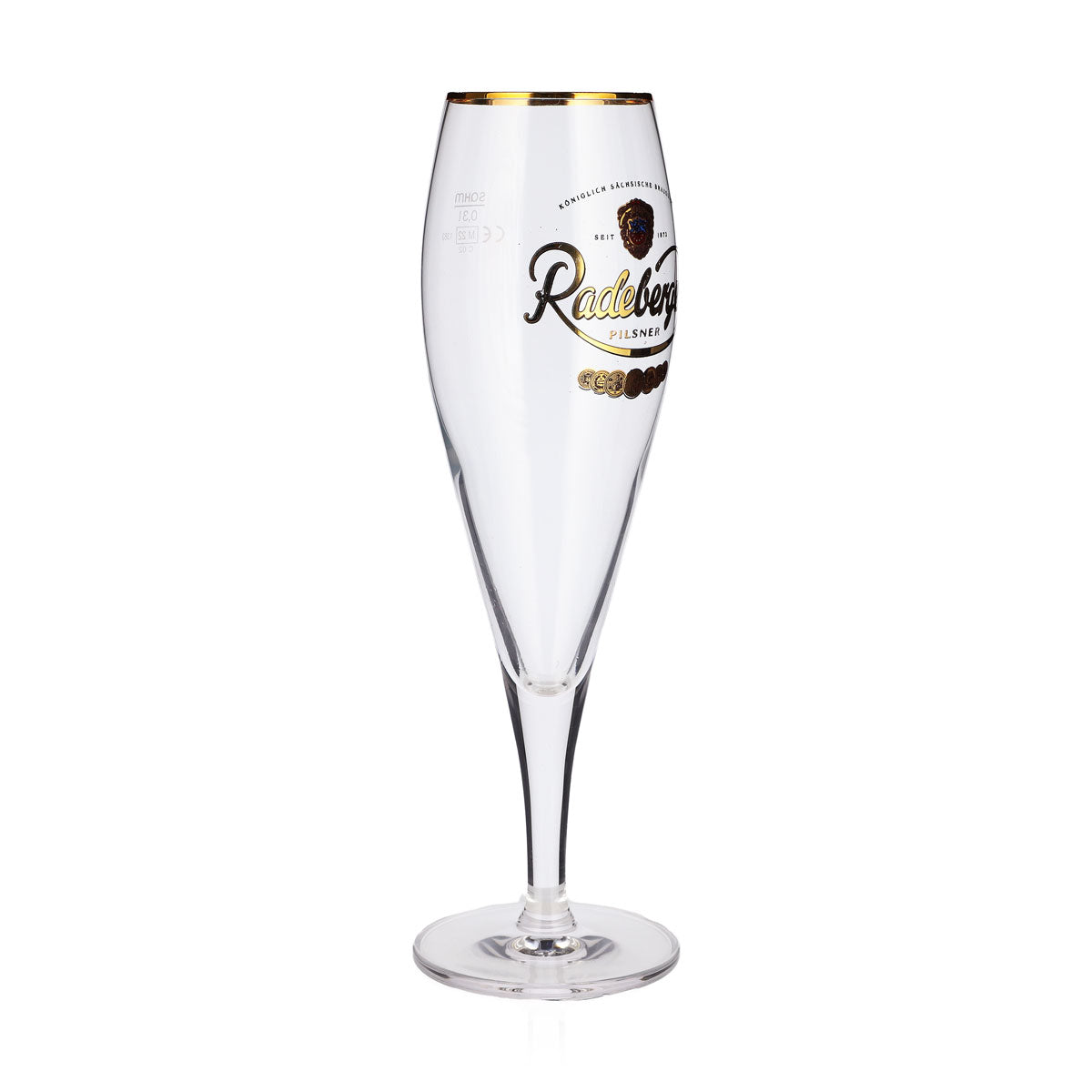 6 Radeberger Beer Glasses, 0.3 L, Pilsner, Sahm, Tulip-Shaped Beer Glasses – View 3