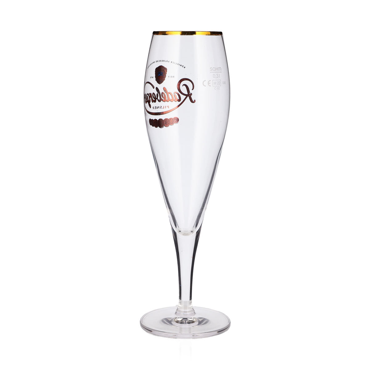 6 Radeberger Beer Glasses, 0.3 L, Pilsner, Sahm, Tulip-Shaped Beer Glasses – View 4