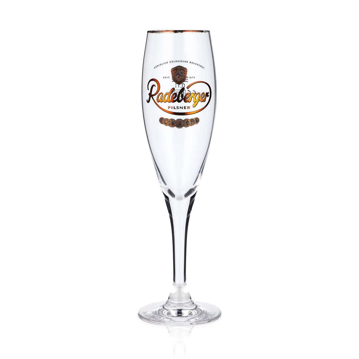 6x Radeberger beer glass Welcome glass Tasting glass 0.1l Goblet Gold rim Sahm – View 2