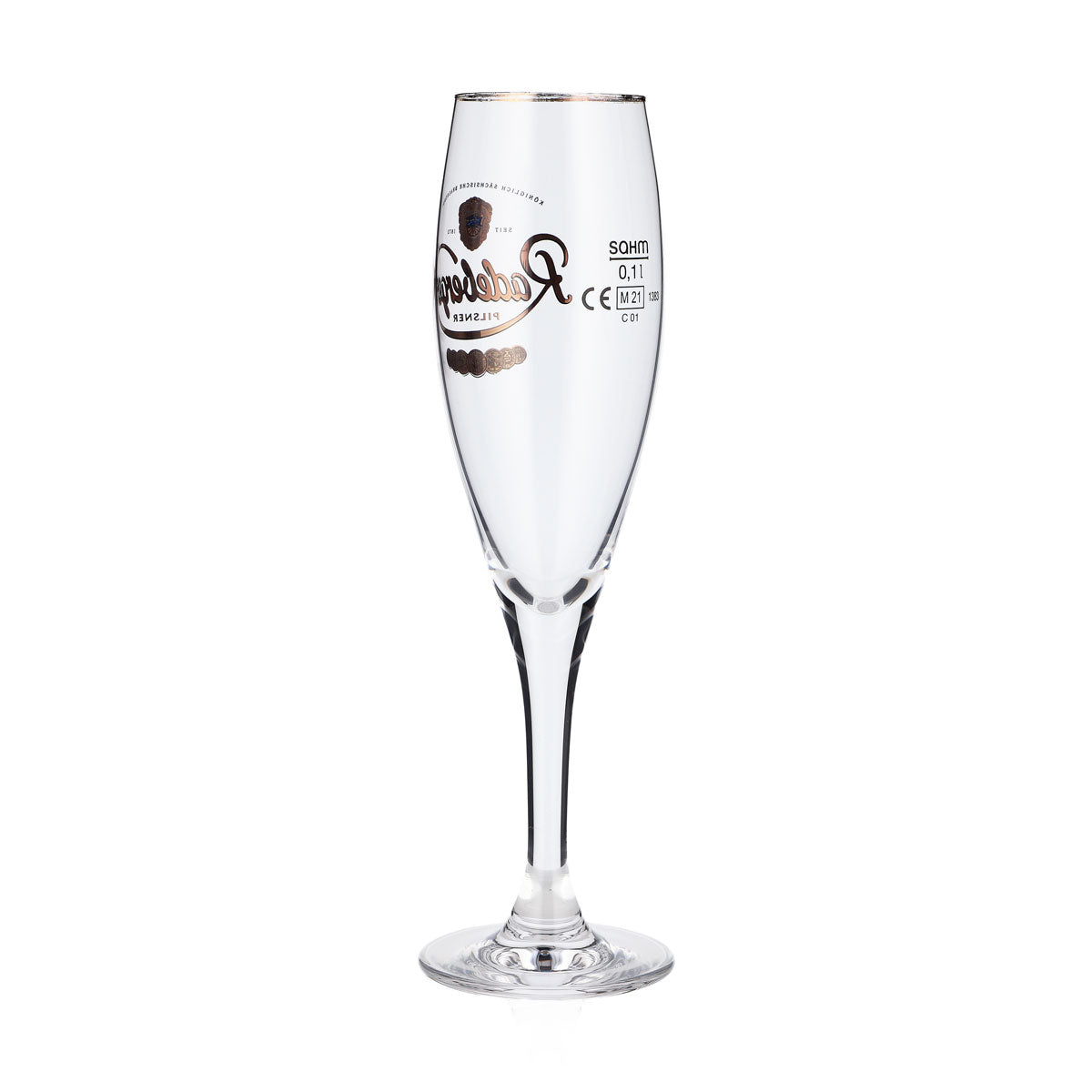 6x Radeberger beer glass Welcome glass Tasting glass 0.1l Goblet Gold rim Sahm – View 4