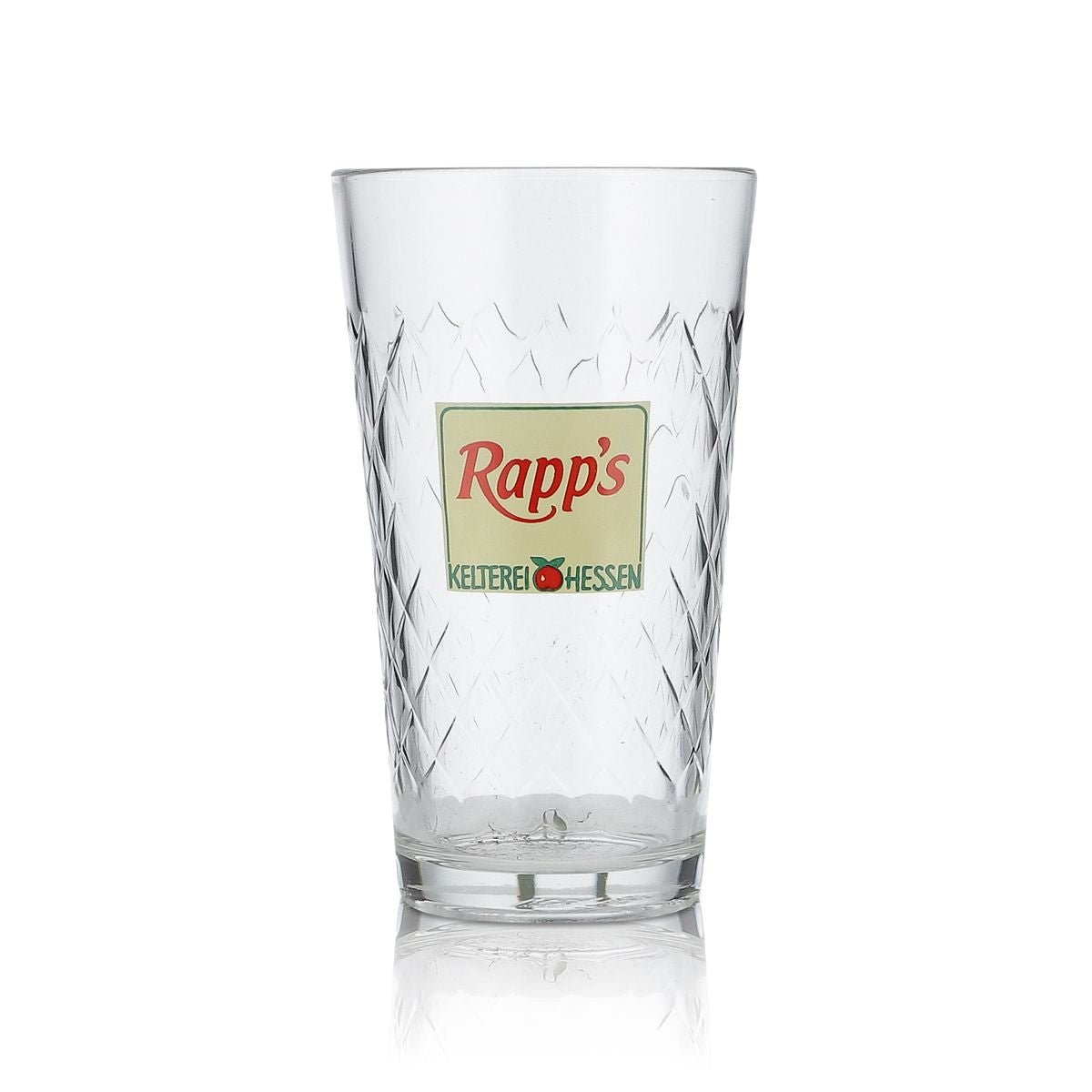 6x Rapps glass 0,25l cider Willi mug glasses set relief cut contour glass – View 2