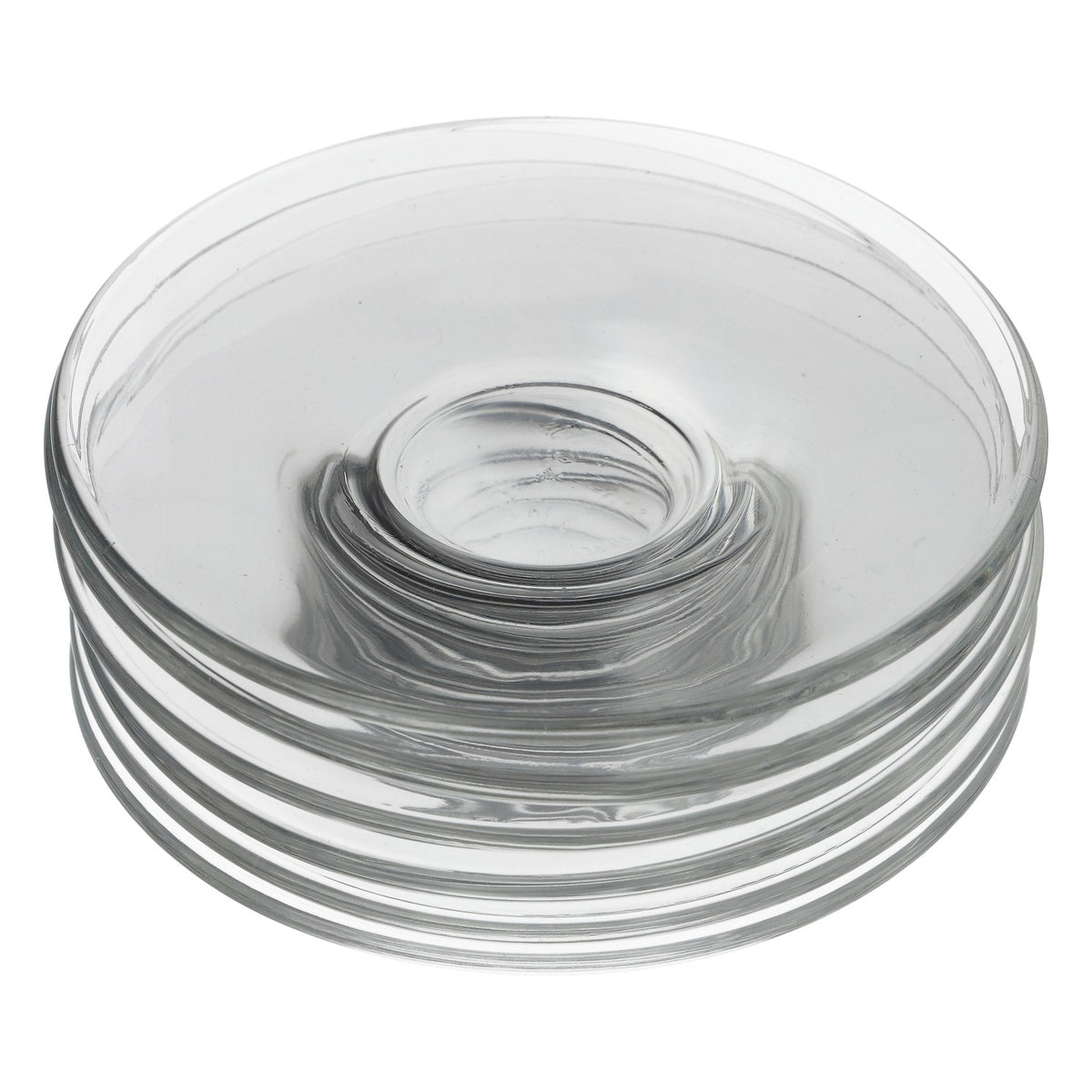 6x Rastal Glass Saucers for Espresso Cups Piattino transparent – View 2