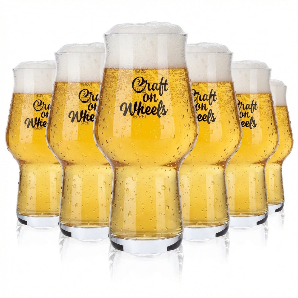 6x Rastal glasses 0.4l craft beer glass "Craft on Wheels" Craft Master One