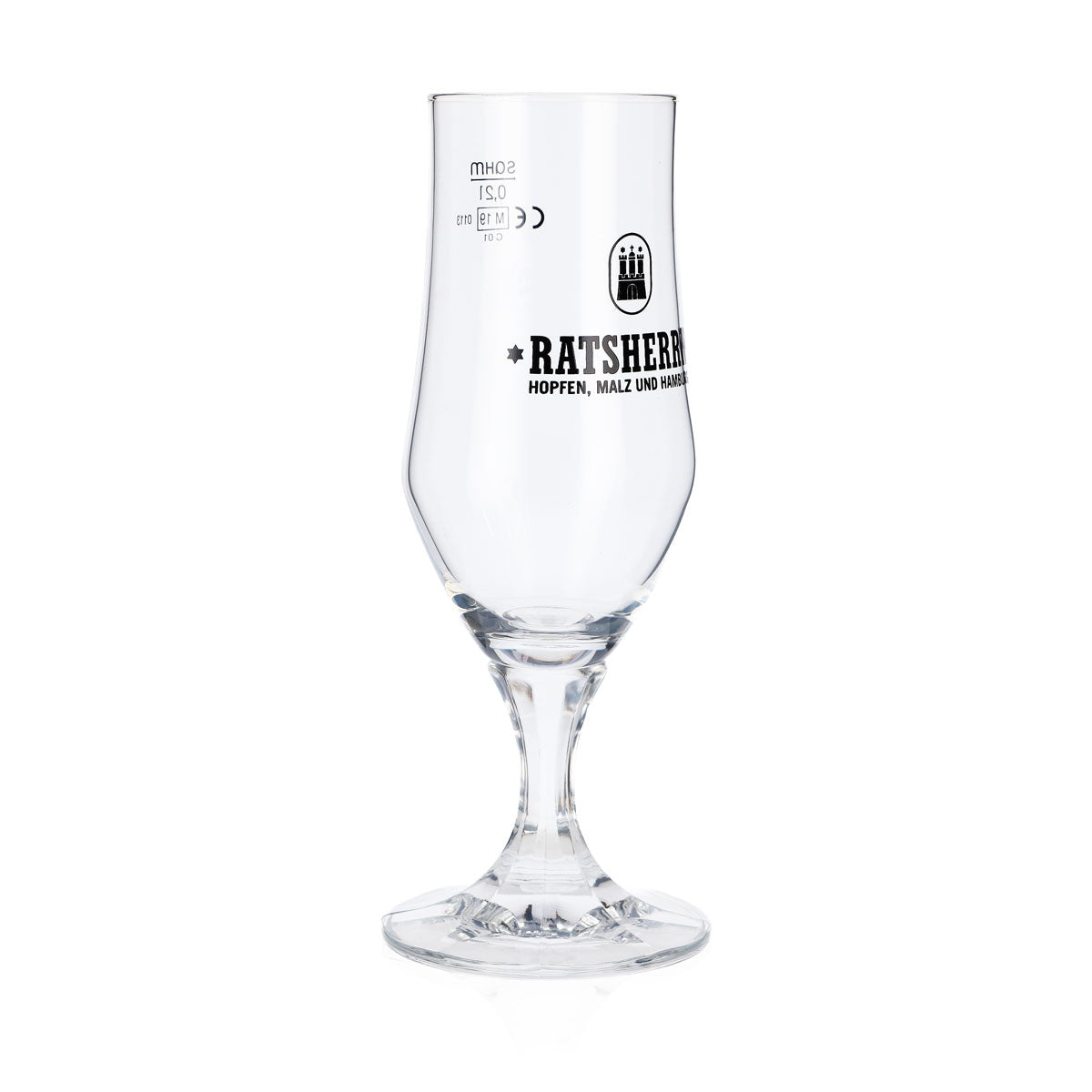 6x Ratsherrn Glass 0.2l Hammerburg Beer Tulip Cup Glass Set Brewery Hamburg – View 3