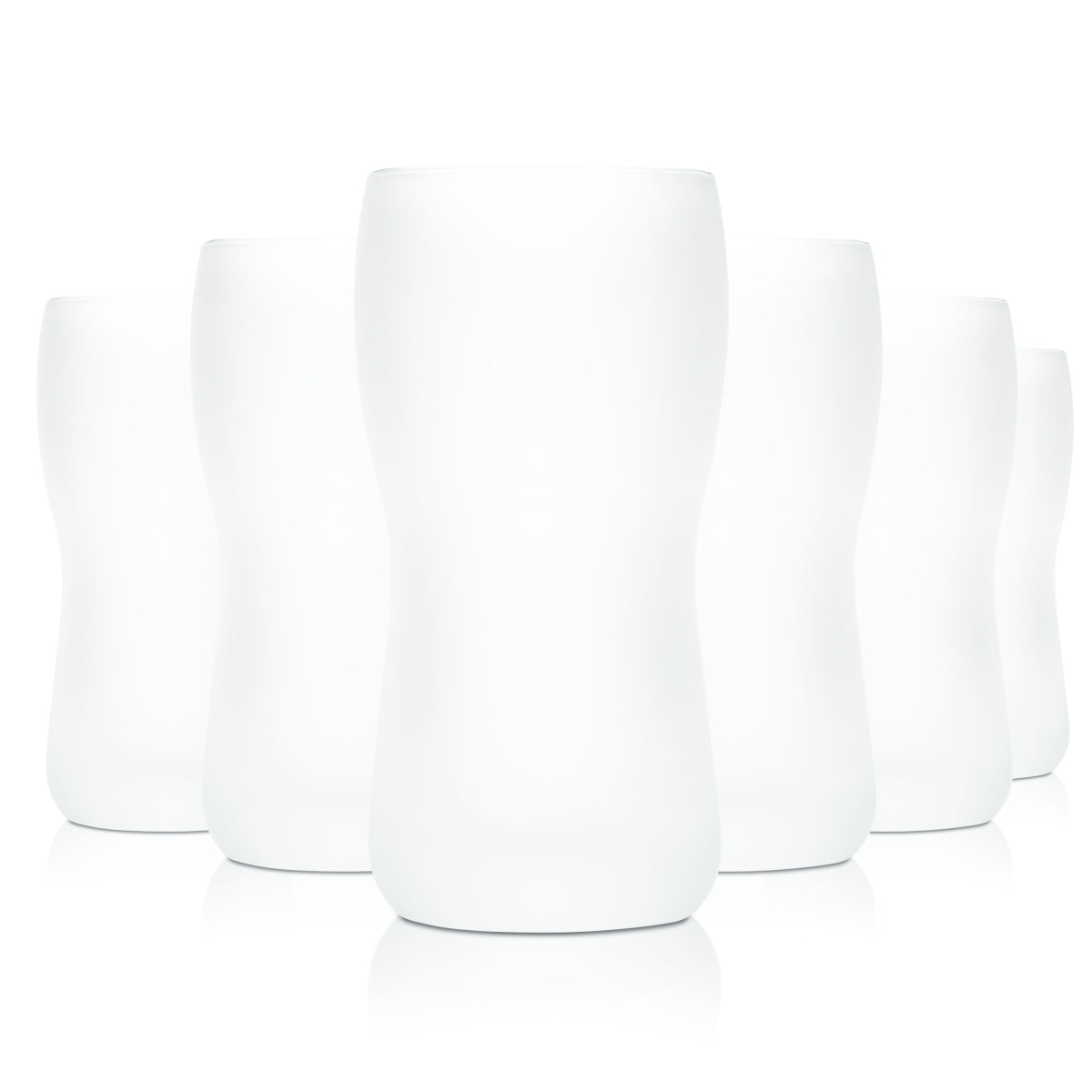 6x Smoke Juice Glass 0.2l Cup Frosted Milk Glass Spritzer Fruit Glasses Gastro