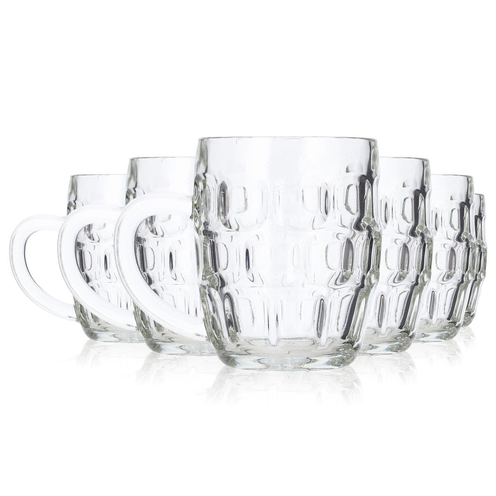 6 Ravenhead Beer Glasses, 0.29 L, Half-Pint Beer Glass, Goblet-Style Glass