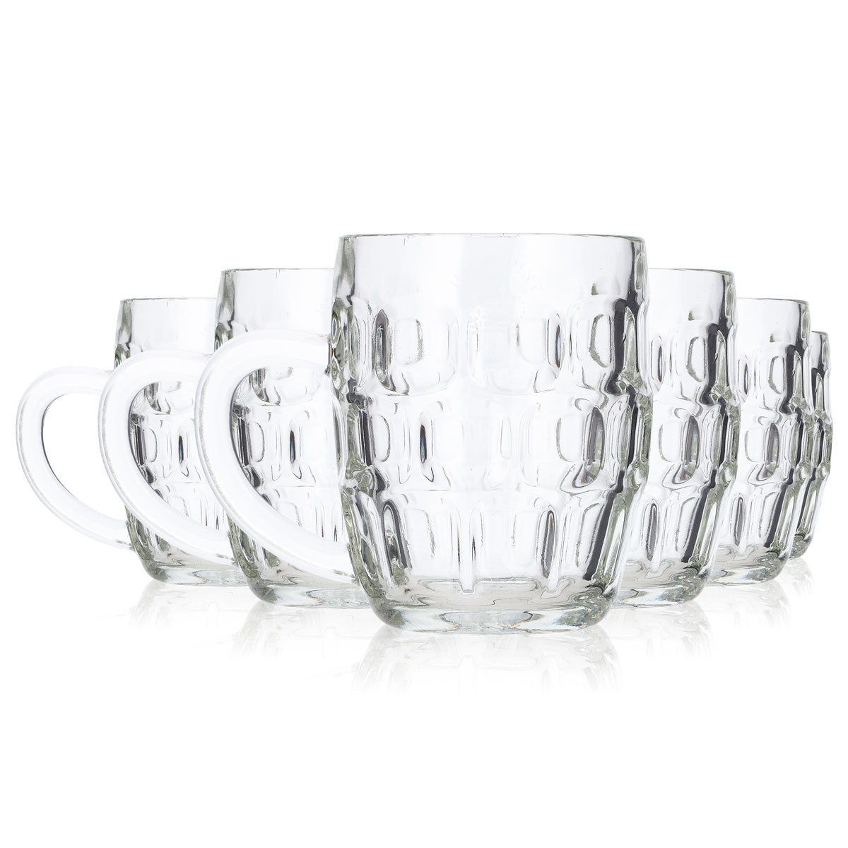 6 Ravenhead Beer Glasses, 0.29 L, Half-Pint Beer Glass, Goblet-Style Glass