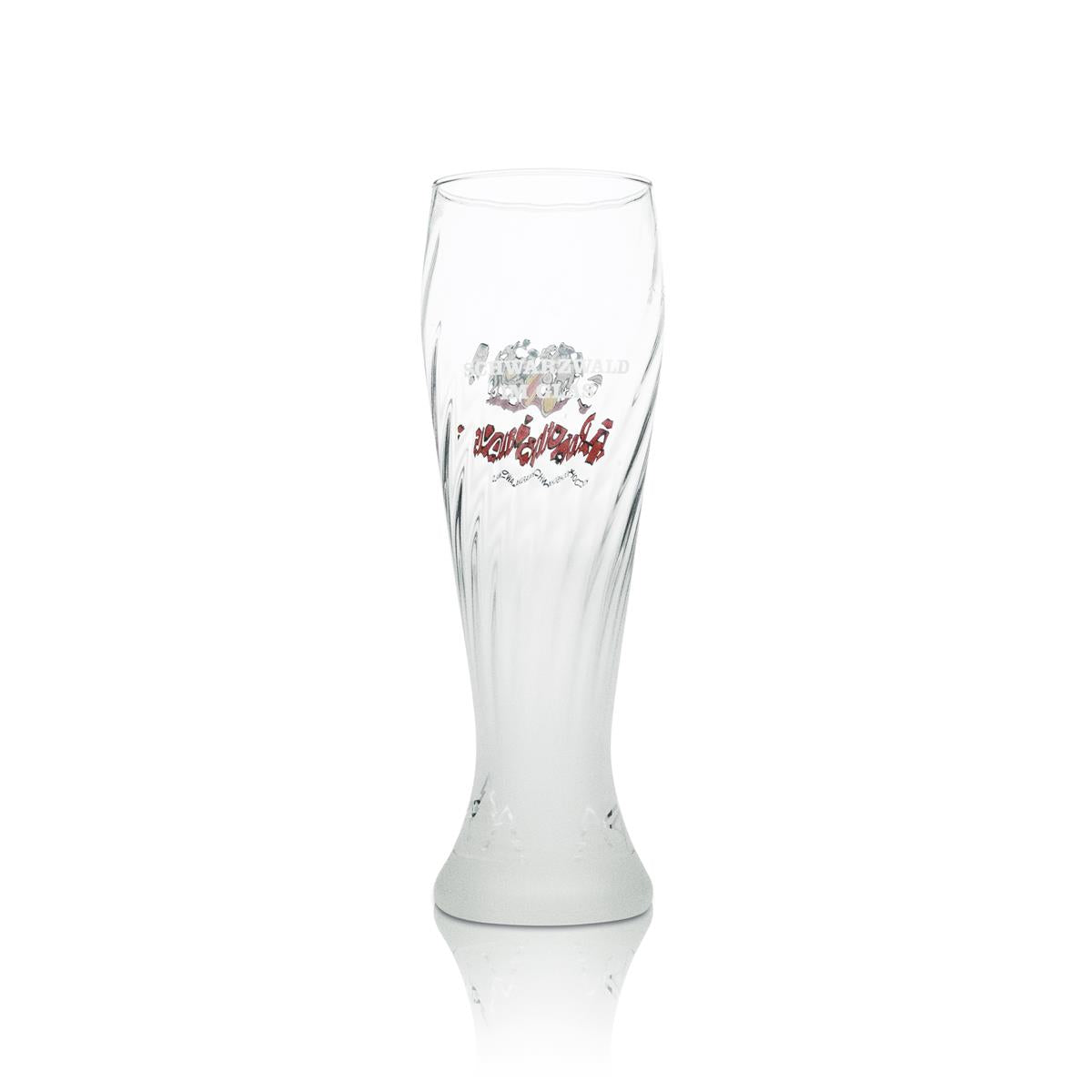 6x Rothaus 0.5l wheat beer glasses, frosted design, Baden brewery – View 3