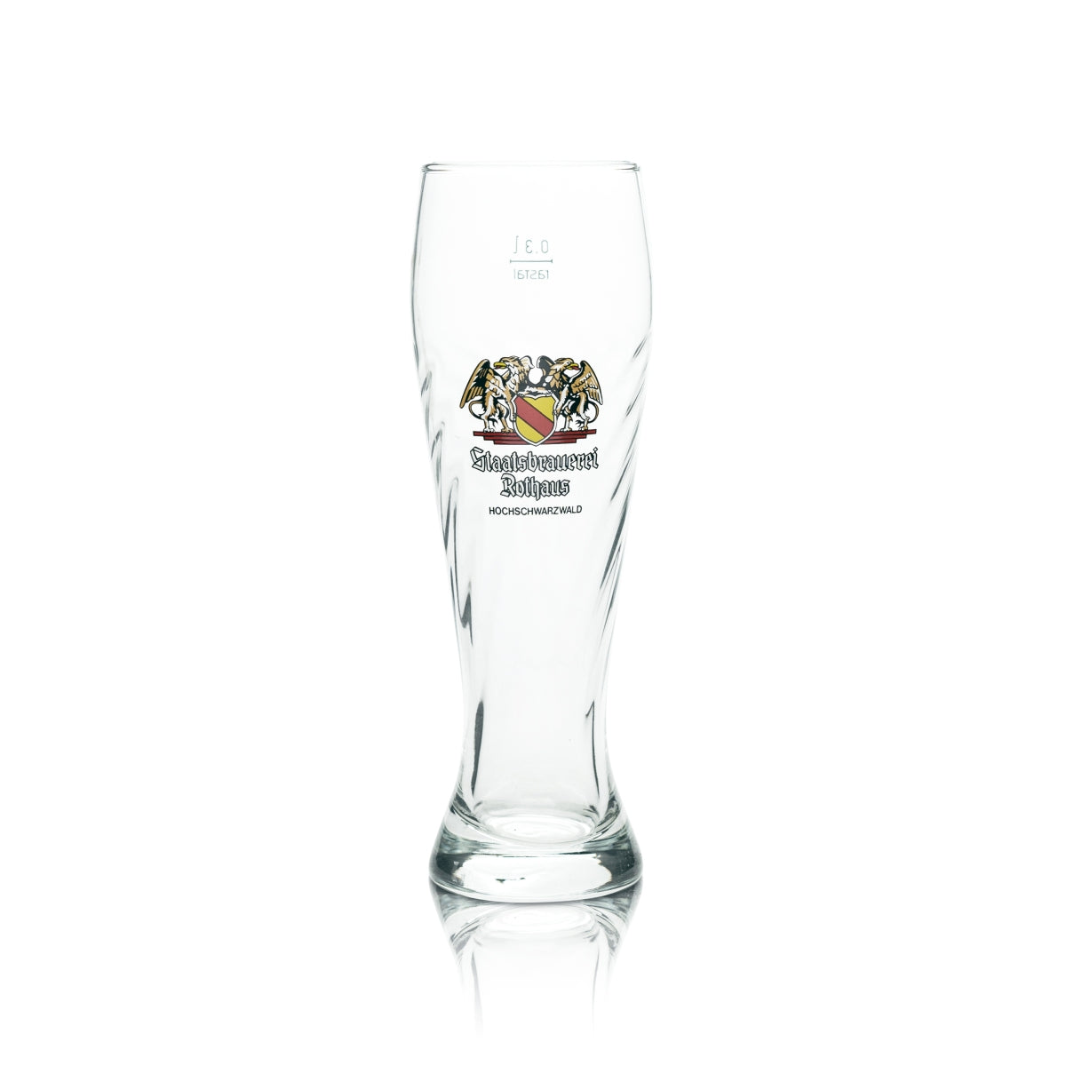 6x Rothaus State Brewery Beer Glass 0.3l Wheat Beer Yeast Wheat Glasses Relief Beer – View 2