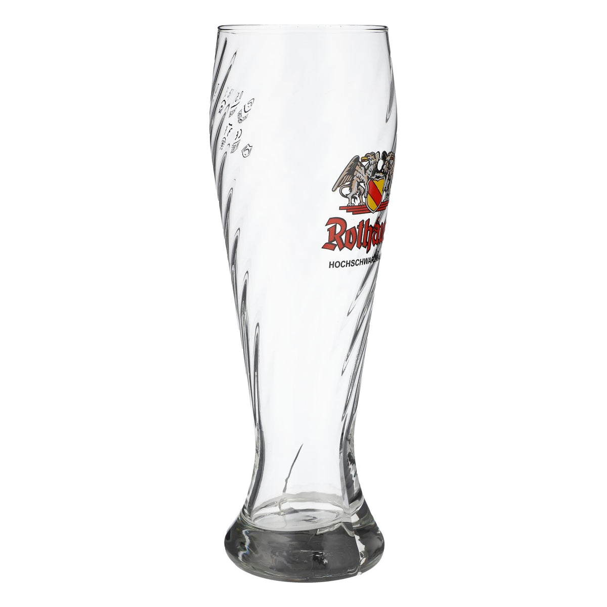 6x Rothaus wheat beer glass 0.5l elegant relief contour glass set calibrated for catering – View 3