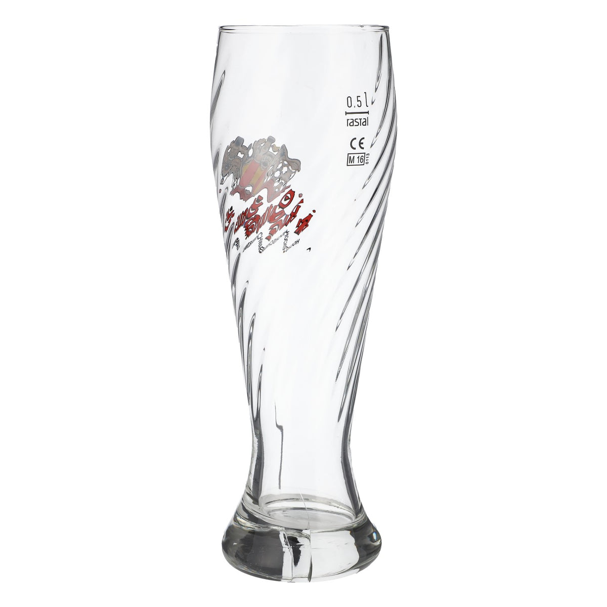 6x Rothaus wheat beer glass 0.5l elegant relief contour glass set calibrated for catering – View 4