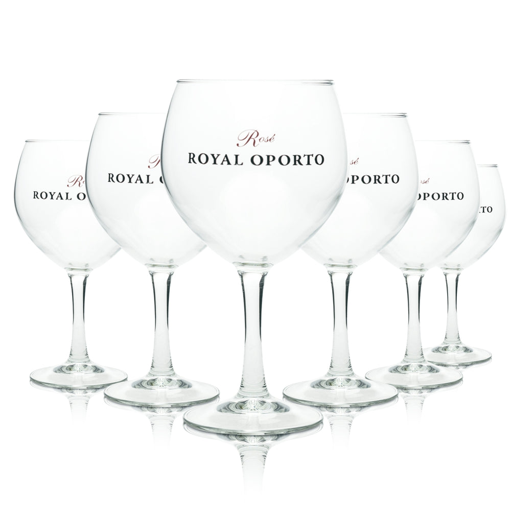 6x Royal Oporto Port Wine Glass 0.62l Rosé Balloon Glasses Sherry Dessert Wine Bar