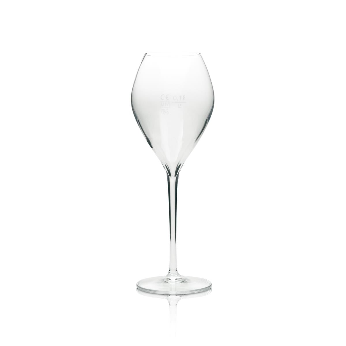 6x Ruinart Champagne Glass Flute with Lettering on Base – View 3