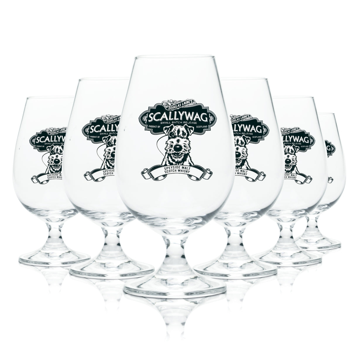 6x Scallywag Glass 0.17l Tasting Nosing Glasses Scotch Whisky Douglas Laing Destil