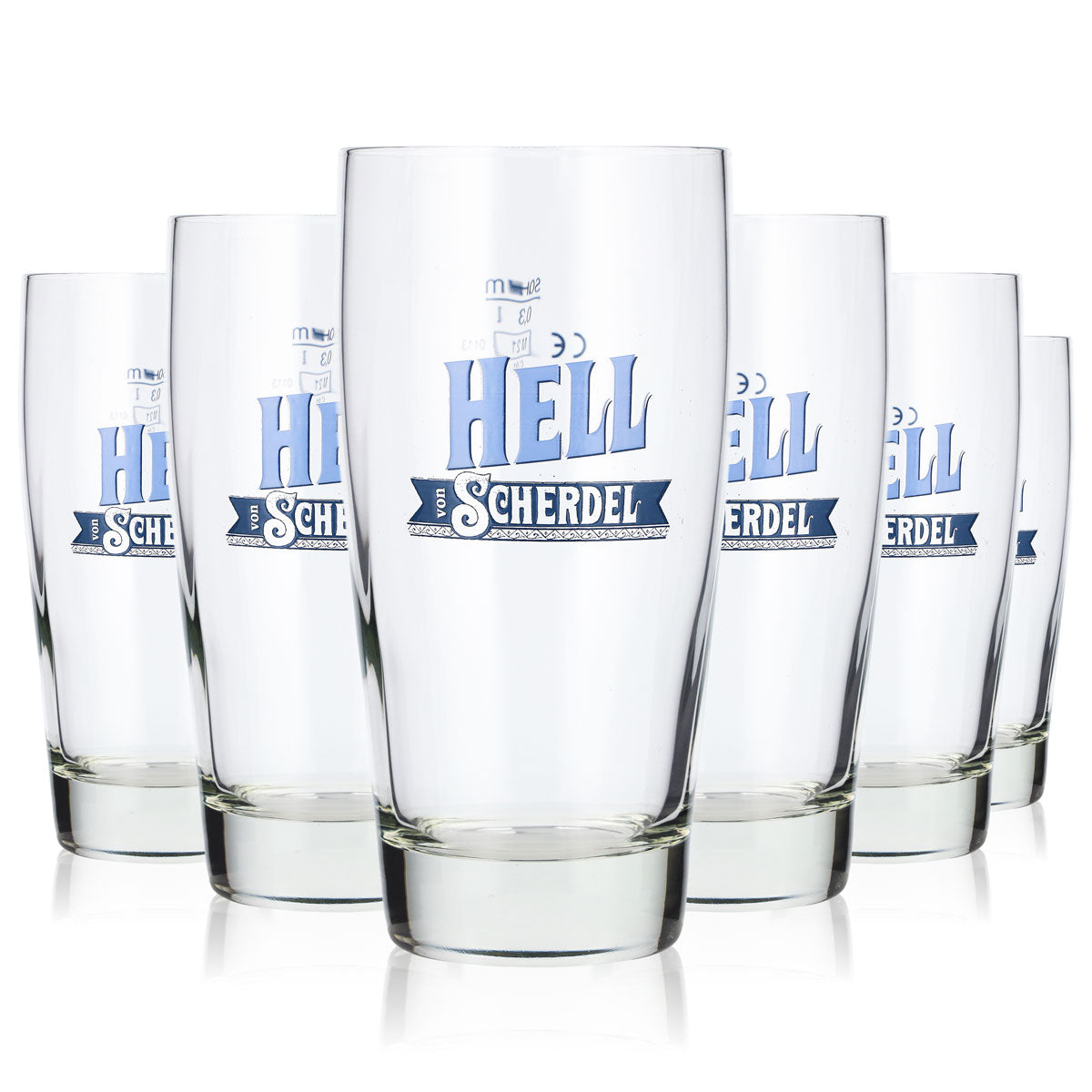 6x Scherdel beer glasses Beer glasses Willibecher 0.3l mug "Hell" Sahm – View 5