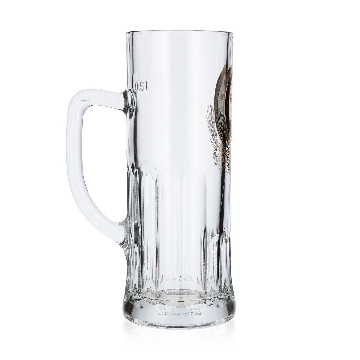 6x Scherdel beer glass beer mug 0.5l jug with gold decoration relief – View 4