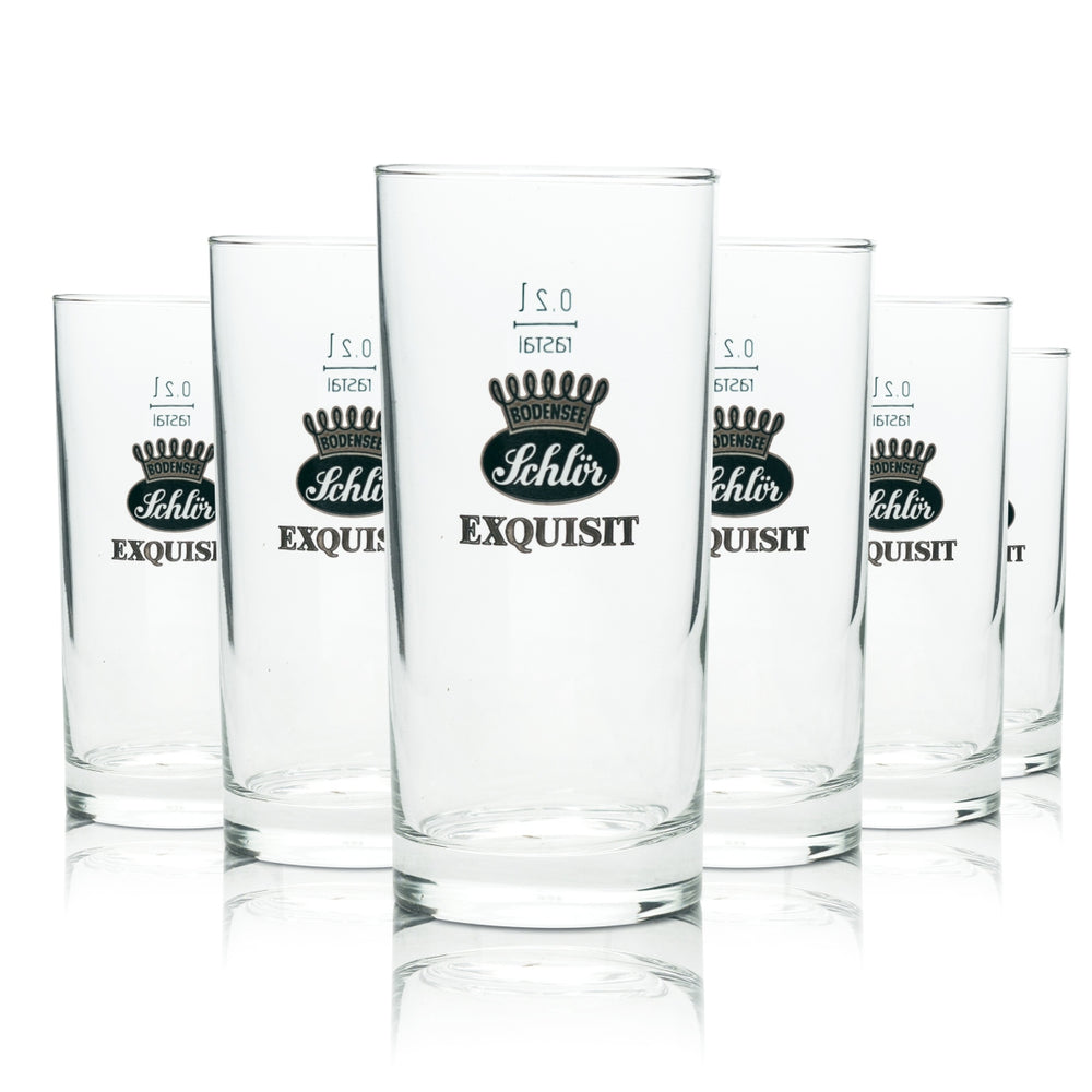 6x Schlör juice glass 0.2l cup "Exquisite" Rastal drinking glasses Gastro Retro Bar