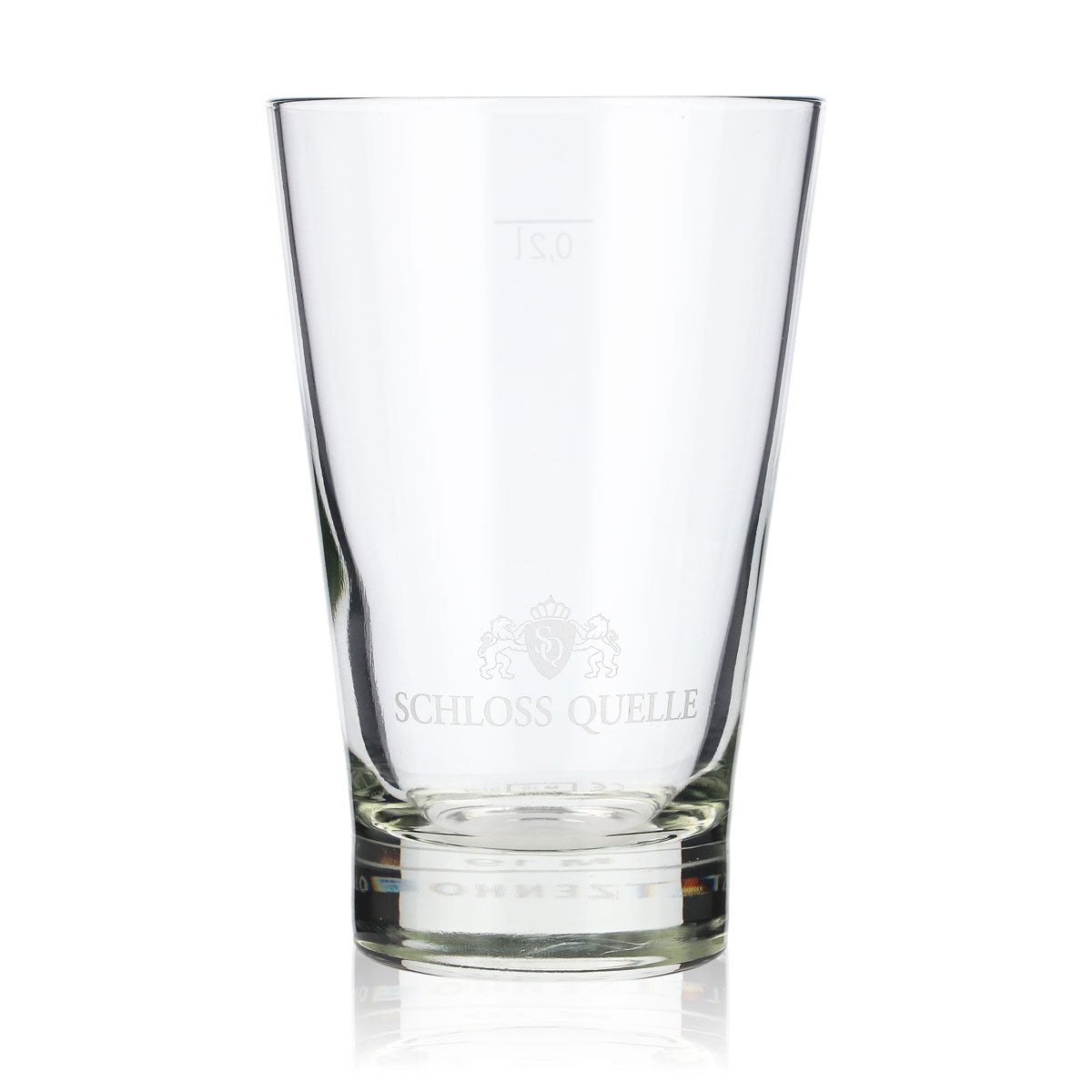 6x Schloss Quelle water glass 0.2l water glasses cups V-shape – View 2