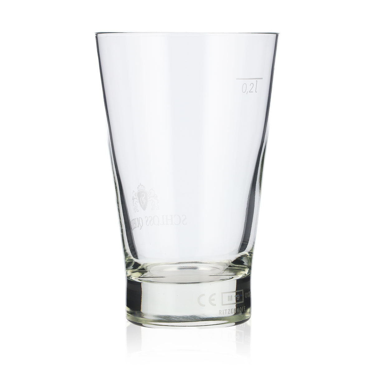 6x Schloss Quelle water glass 0.2l water glasses cups V-shape – View 4